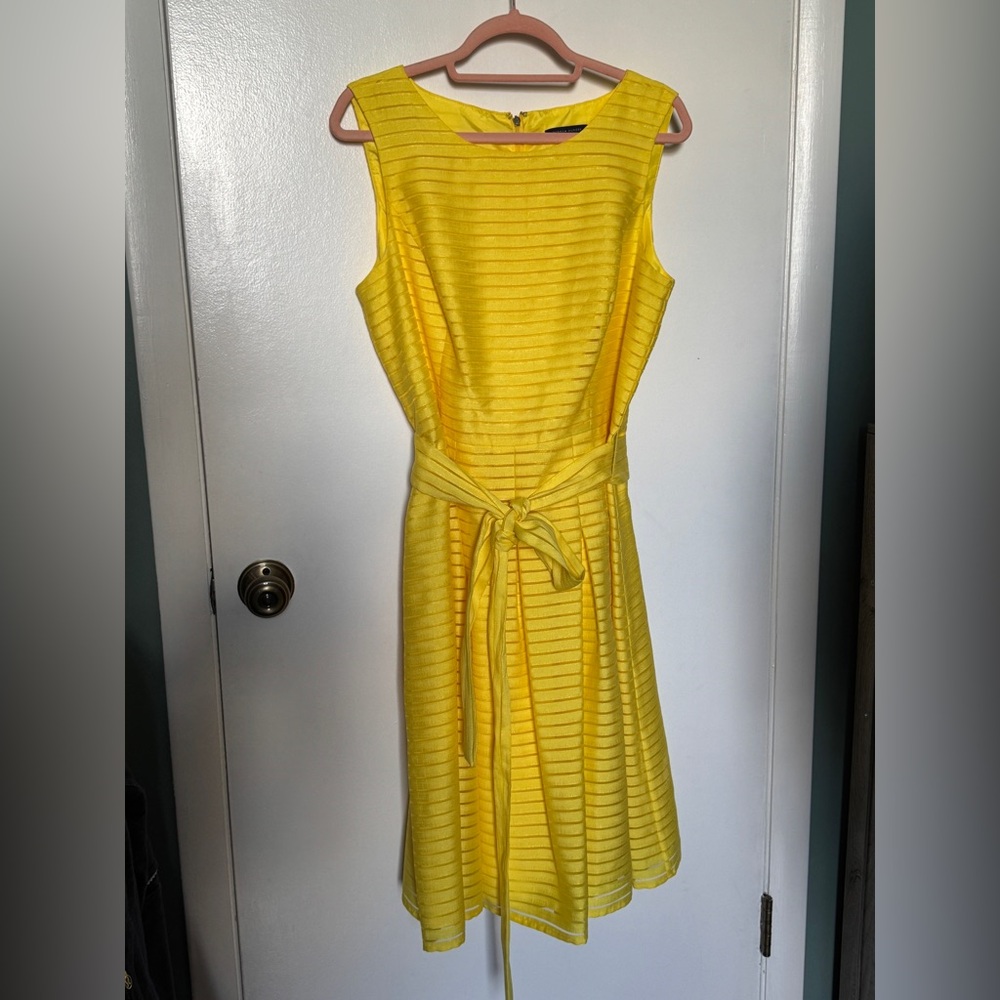 Tommy Hilfiger heather yellow sleeveless dress - Picture 4 of 9